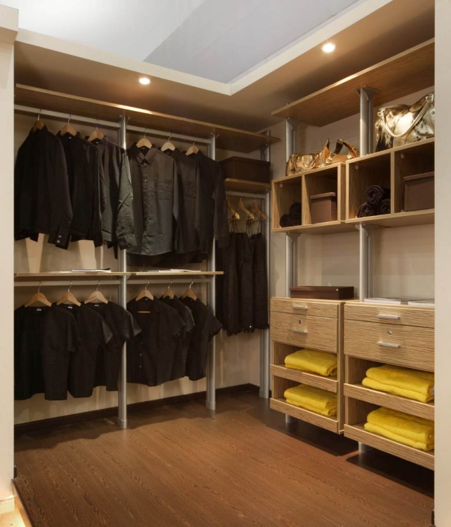 open concept wardrobe