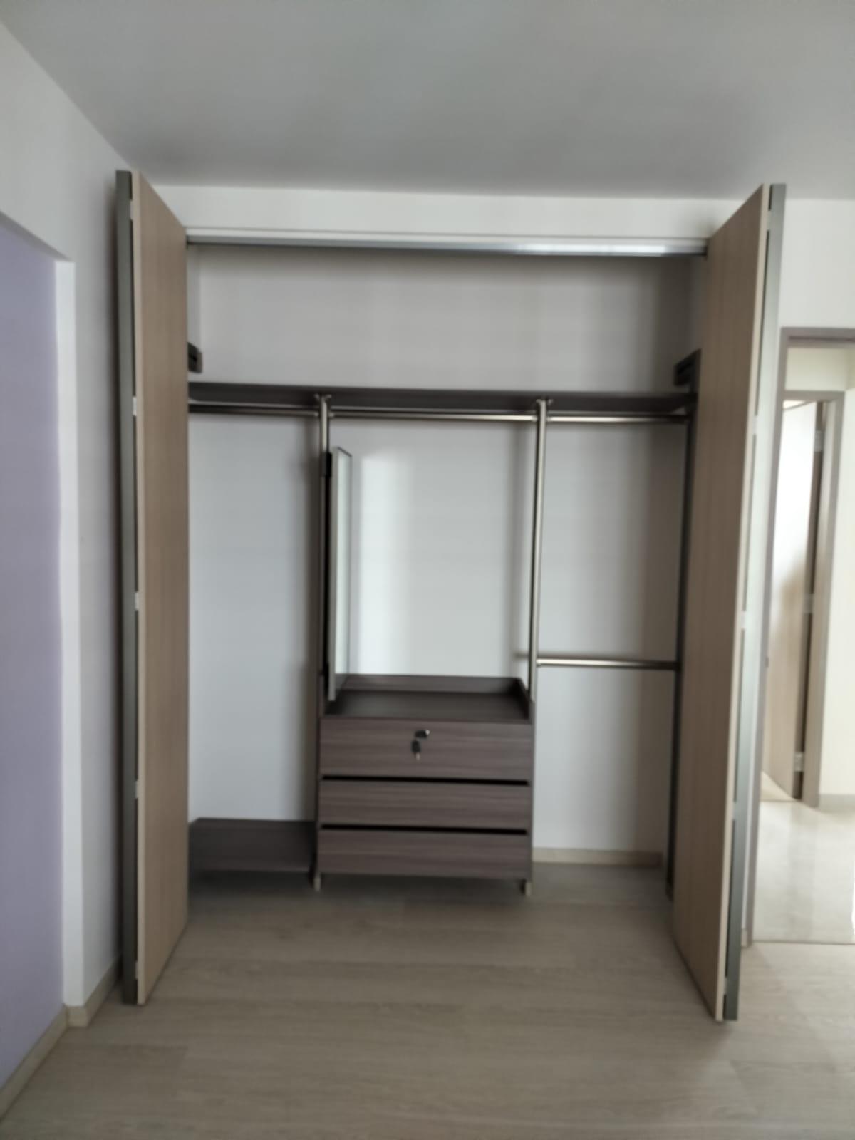 HausPole wardrobe replacing an old built-in in an HDB resale flat