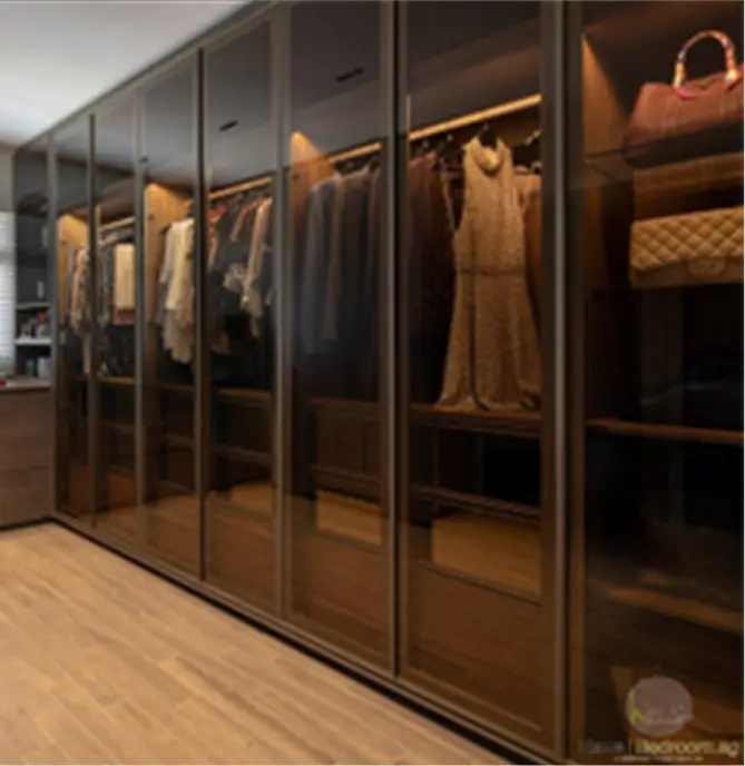 glass wardrobe