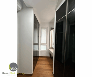 Glass swing door wardrobe