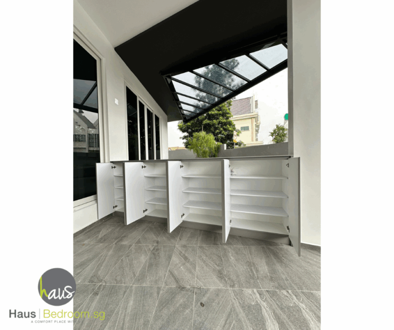 Shoe cabinet for landed property singapore. Internal layout