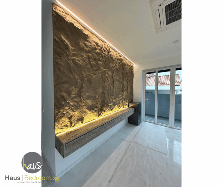 Feature wall with granite-2