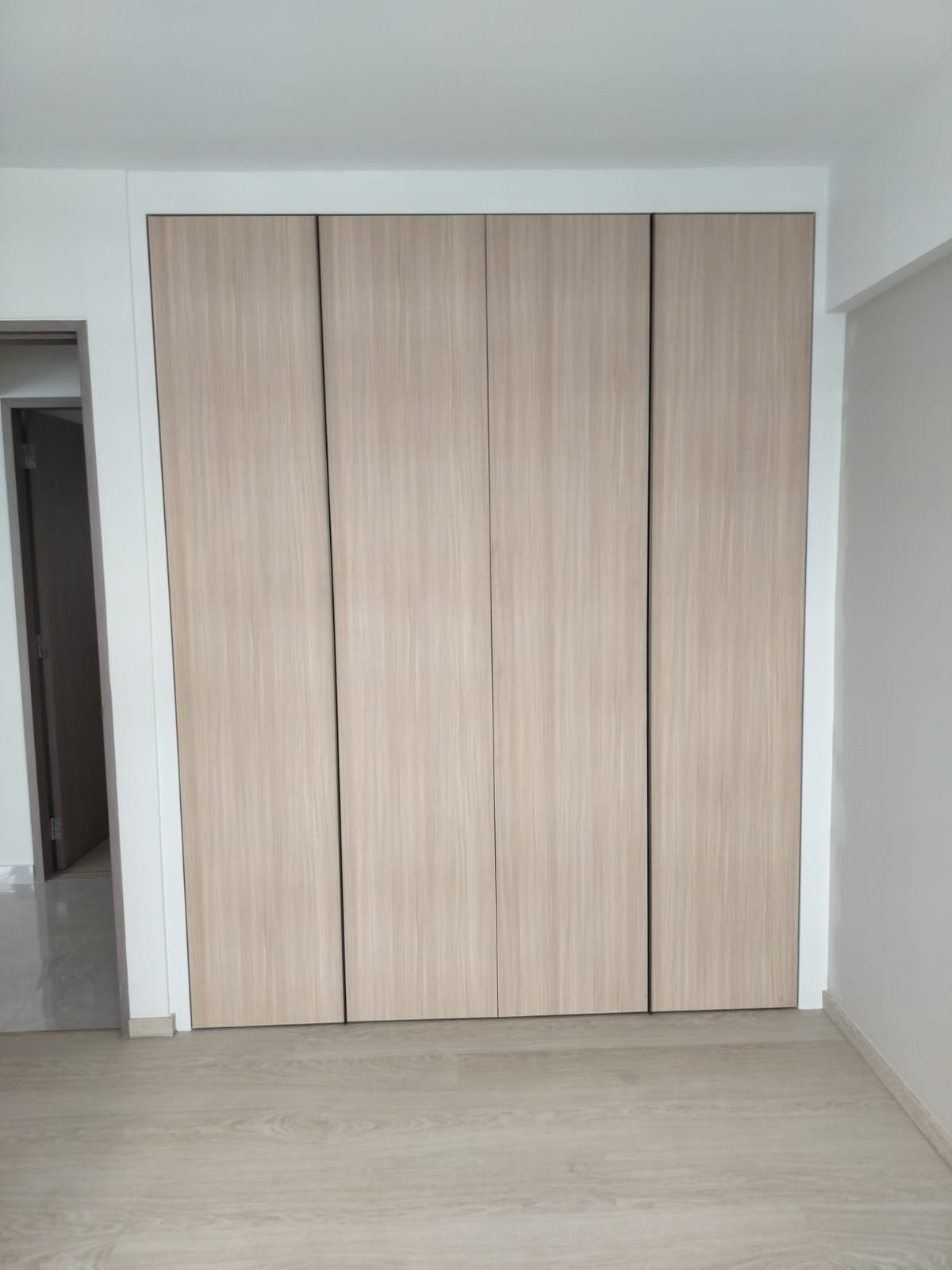 Pole system wardrobe in singapore condominium