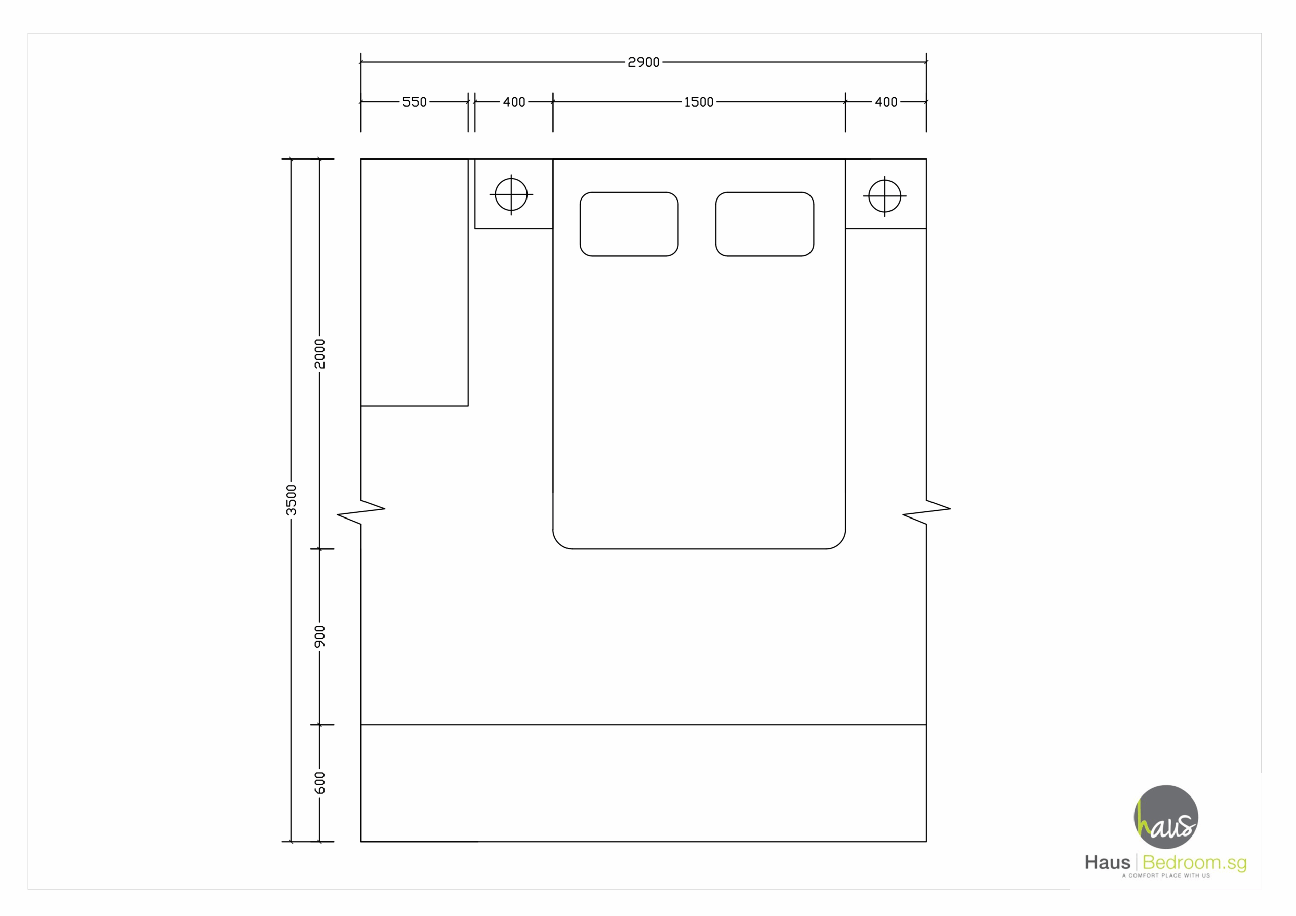 Ultimate Small Bedroom Wardrobe Design Blueprint: 9 Built-In, Walk-In & U-Shape Space-Saving Hacks 17 2D floor plan of nursery-inclusive bedroom layout with cot and wardrobe clearances