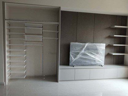 HausFlex used as storage cabinet in living room